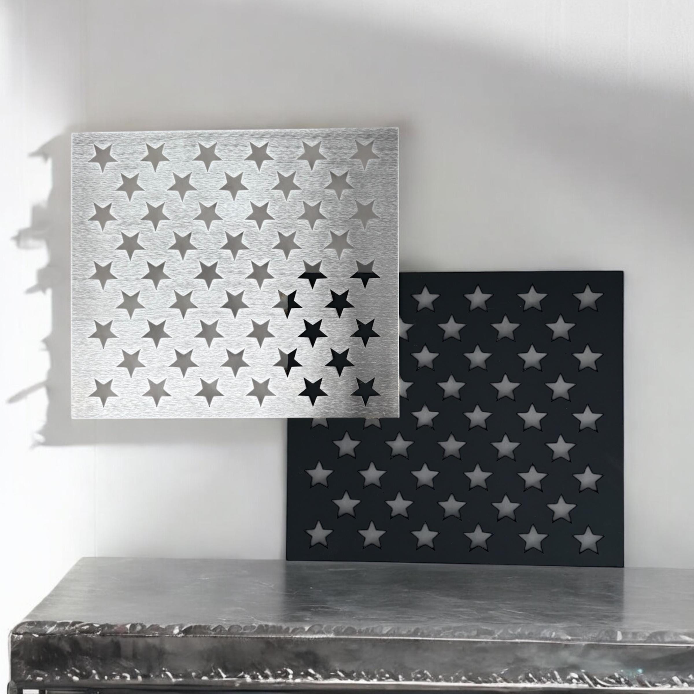 Metal Star Stencil for Wood American Flags: Steel or Aluminum