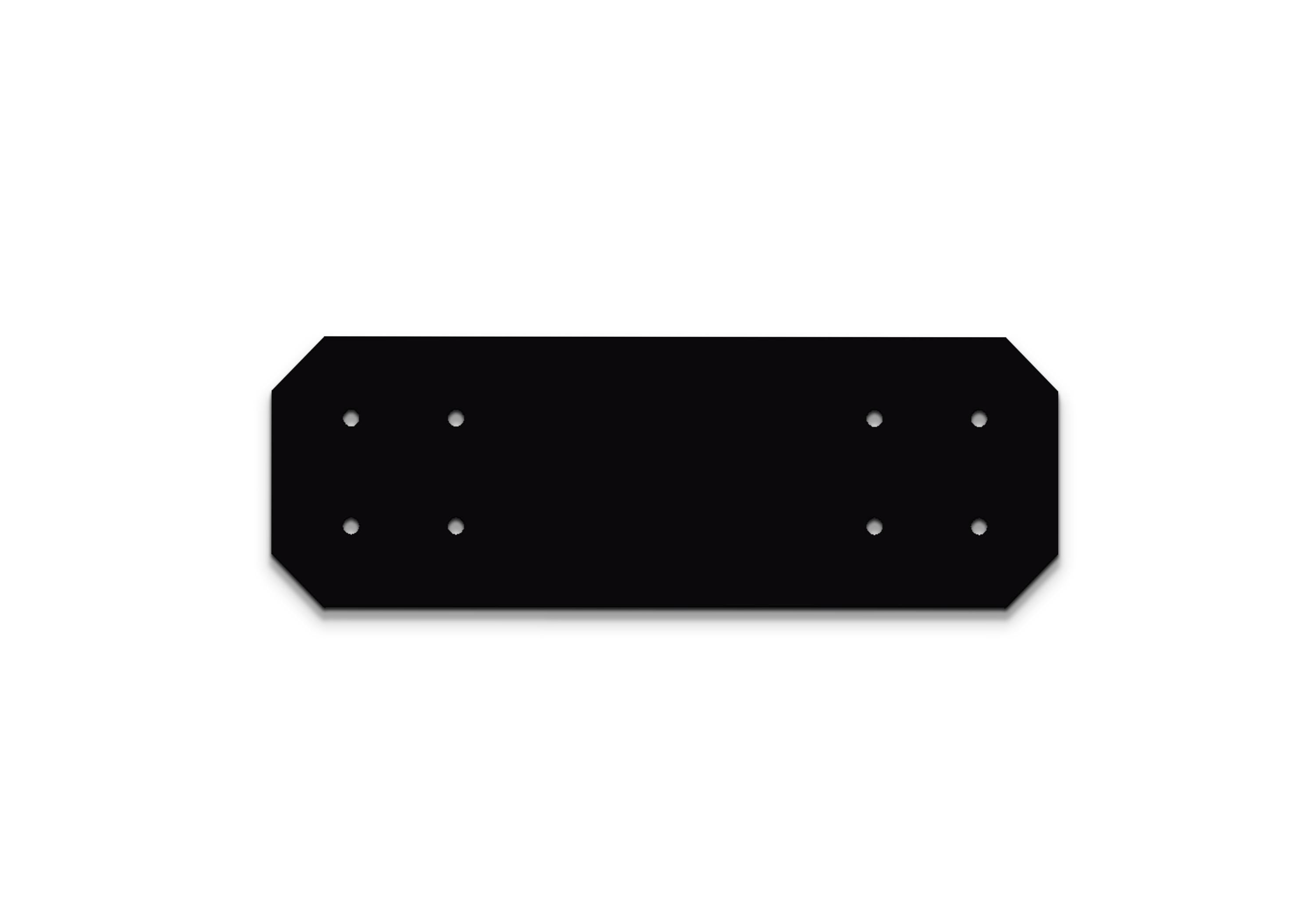 Chamfered 8" Steel Pergola Bracket: Heavy-Duty Truss Plate
