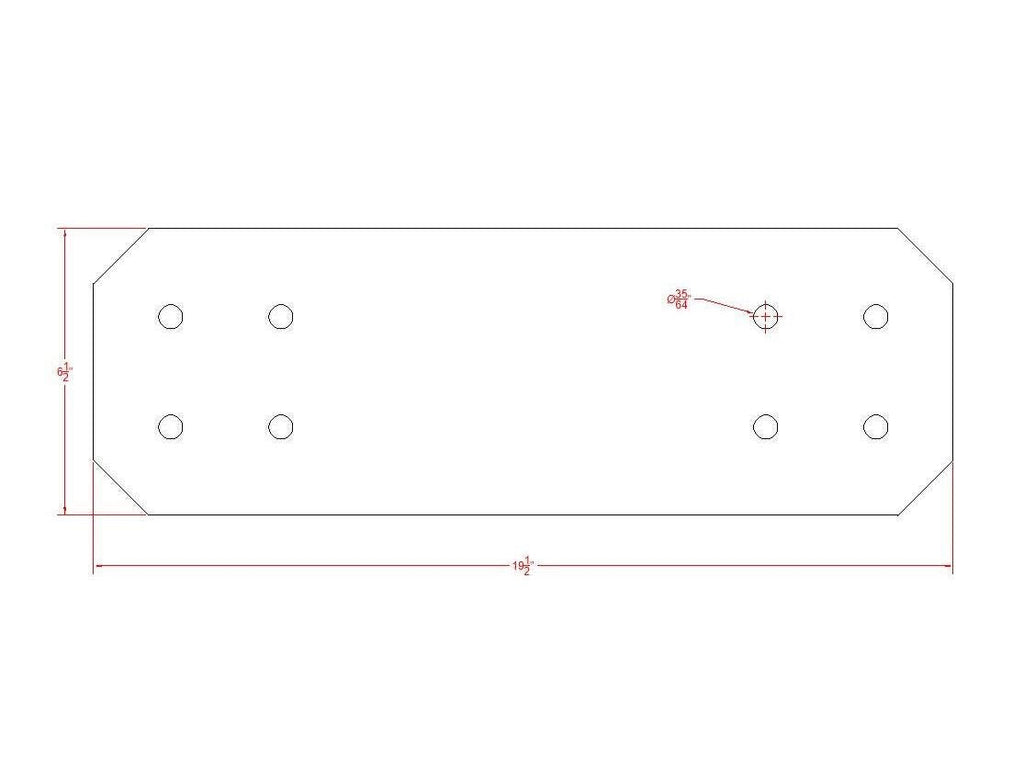 Chamfered 8" Steel Pergola Bracket: Heavy-Duty Truss Plate