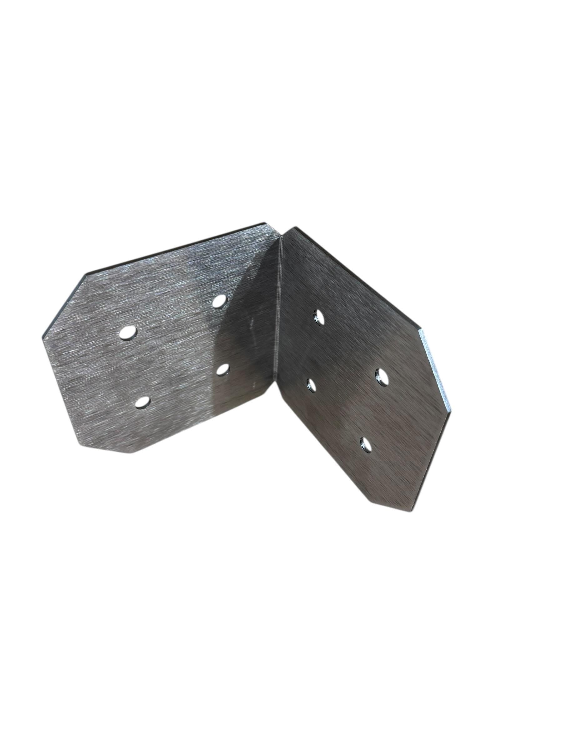 90 Degree Chamfered Angle Bracket for 6x6 Wood Post, 6x6 Angle Bracket, Wood Post Bracket, Angle Support Bracket, Pergola Bracket, Dog Eared