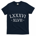 86 47 LXXXVI XLVII Roman Numerals Subtle Anti Trump T-Shirt