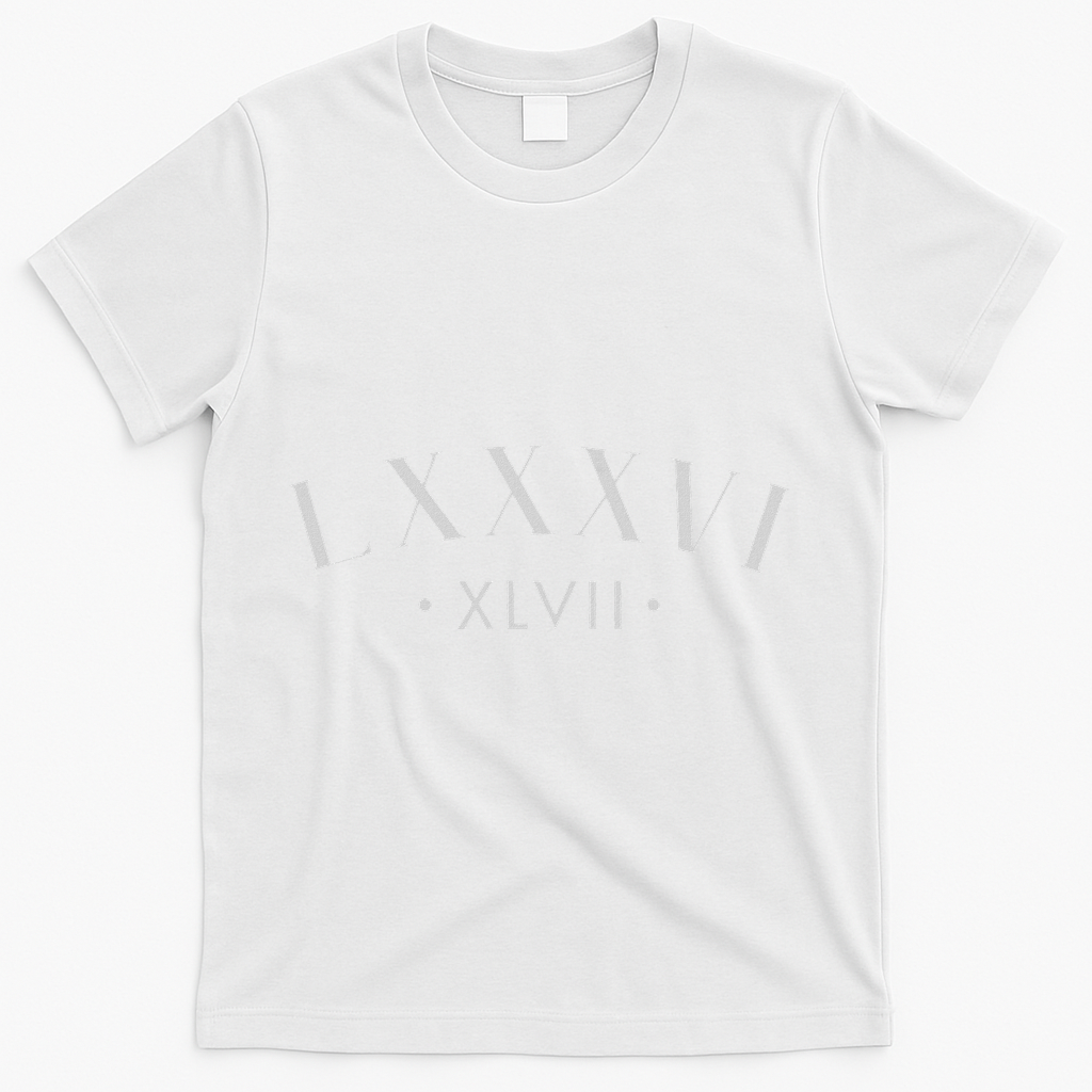 86 47 Roman Numerals Lxxxvi Xlvii 8647 Subtle Anti Trump T-Shirt