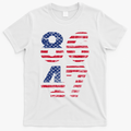 8647 Subtle Anti Trump Ironic Distressed Usa Flag T-Shirt