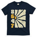 8647 Subtle Anti Trump 86 47 Floral Boho Style T-Shirt