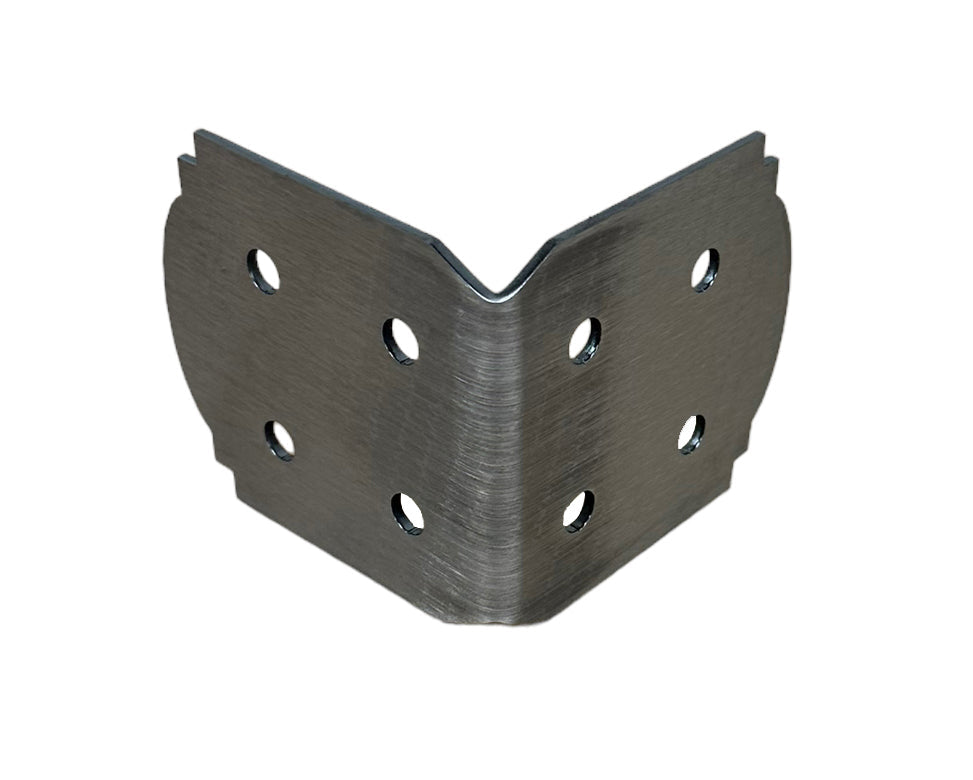 8x8 Decorative Design 90 Degree Pergola Bracket -  Steel Wood Post Support Angle Bracket