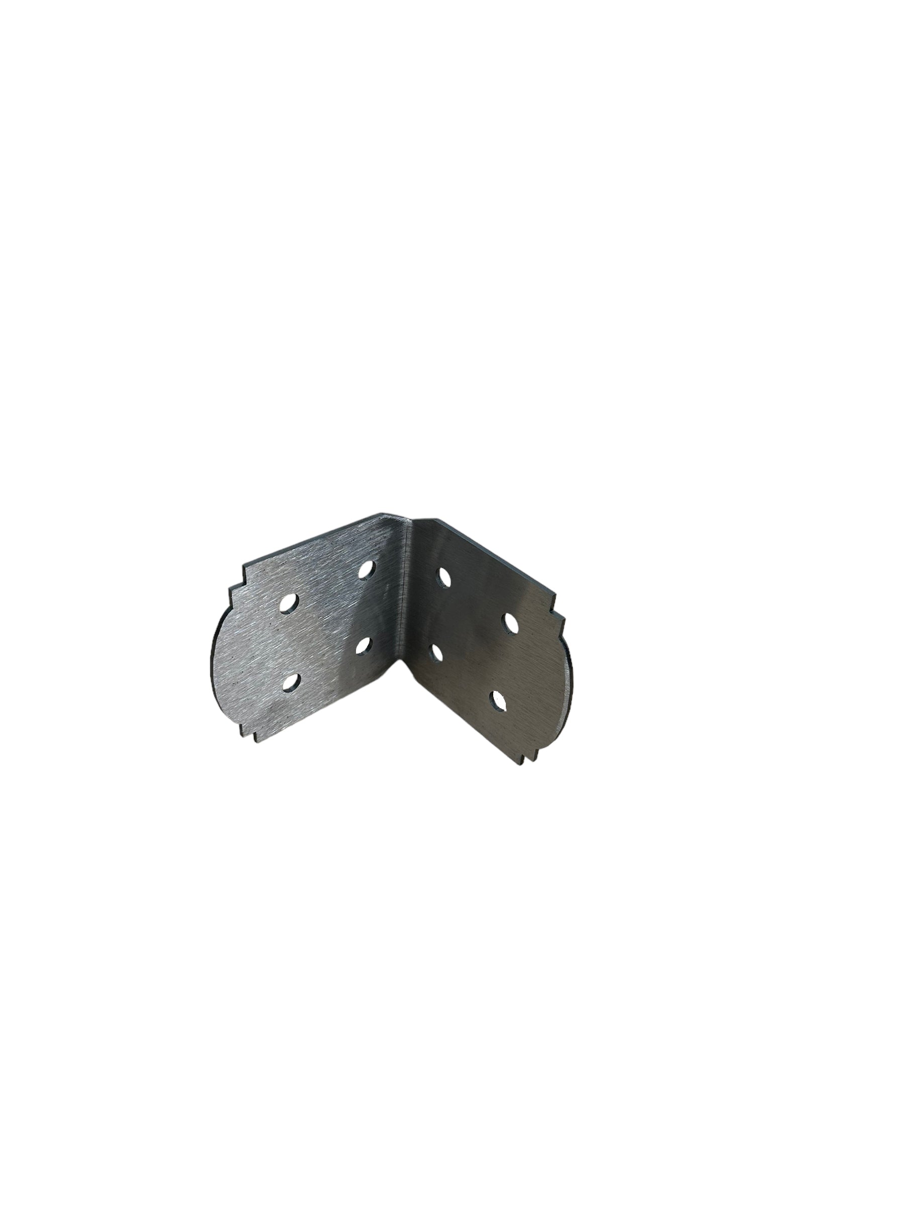 8x8 Decorative Design 90 Degree Pergola Bracket -  Steel Wood Post Support Angle Bracket