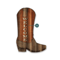 Men's Cowboy Boot Corrugated Cutout