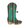 Women's Cowboy Boot Corrugated Cutout