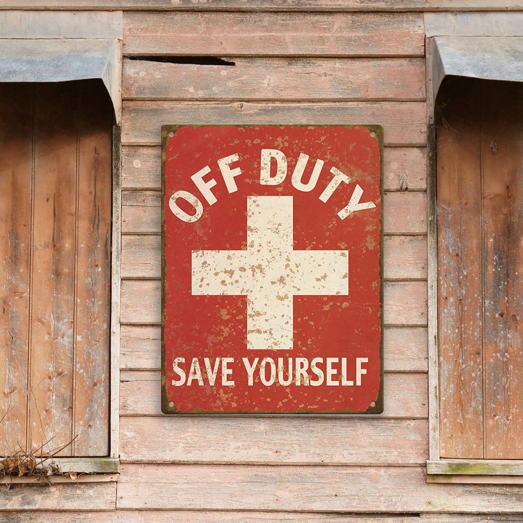 Off Duty Lifeguard: Generic - Metal Wall Art