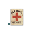 Off Duty Lifeguard: Personalized - Metal Wall Art