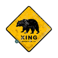 Grizzly Crossing - Metal Wall Art