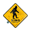 Sasquatch Crossing - Metal Wall Art