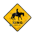 Cowboy Crossing - Metal Wall Art
