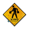 Beer Crossing - Metal Wall Art