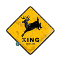 Deer Crossing - Metal Wall Art