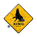 Wolf Crossing - Metal Wall Art