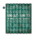 Welcome to the Beach - Corrugated Metal Wall Art