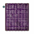 Welcome to the Wine Celler - Corrugated Metal Wall Art