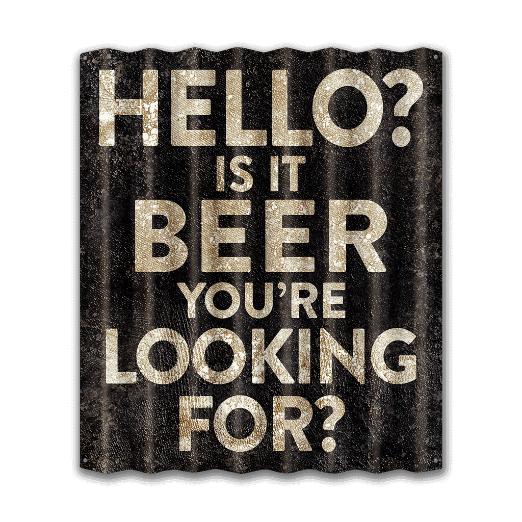 Is It Beer You're Looking For: Generic - Corrugated Metal Wall Art