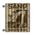 Bottoms Up Bar Sign - Corrugated Metal Wall Art