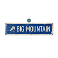 Landmark Skier Custom Signs: Blue 1 Line - Wall Decor