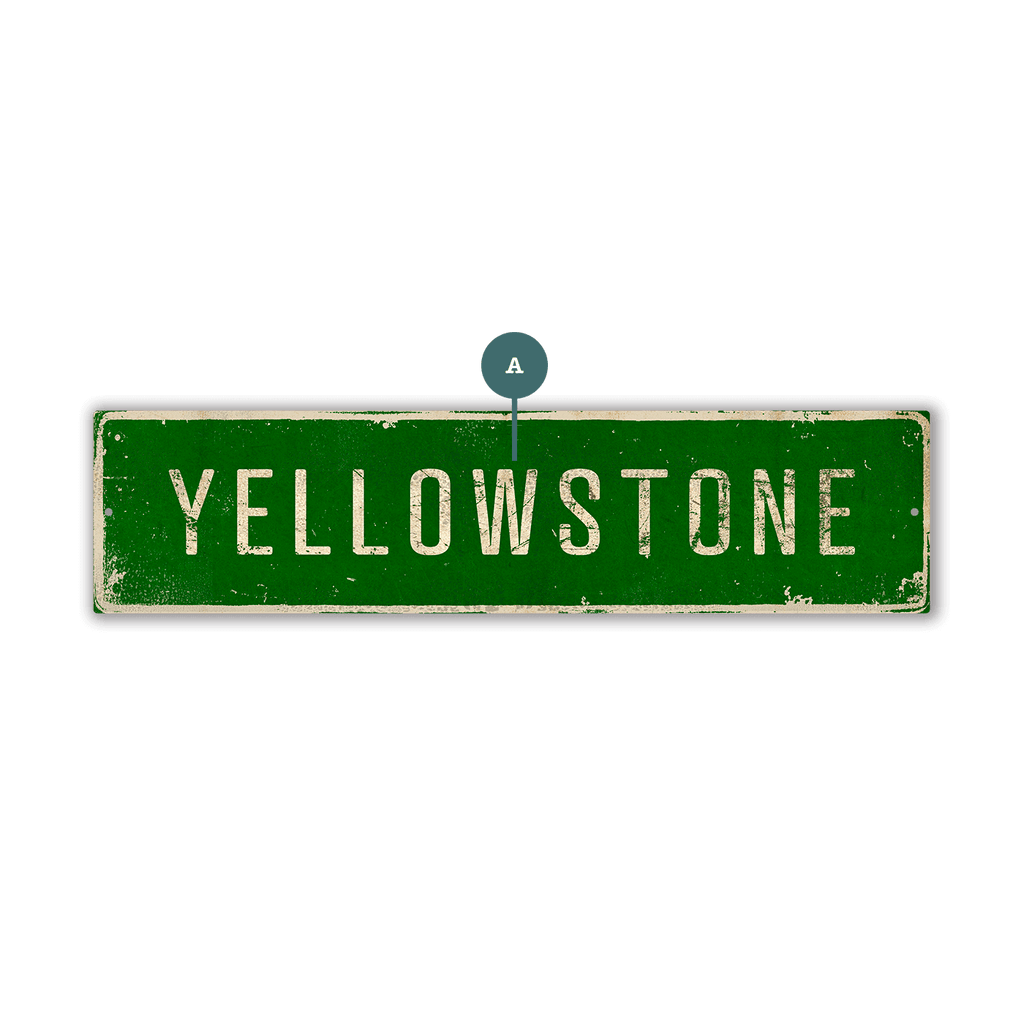 Landmark Classic Custom Signs: Green 1 - Wall Decor