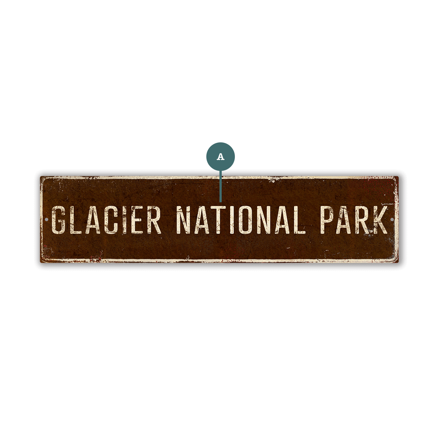Landmark Classic Custom Signs: Brown 1 - Wall Decor