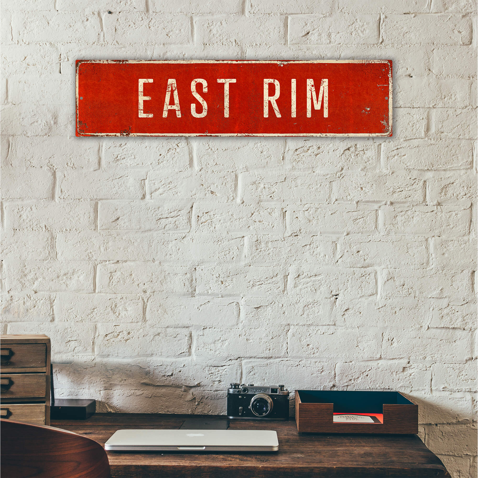 Landmark Classic Custom Signs: Red 1 - Wall Decor