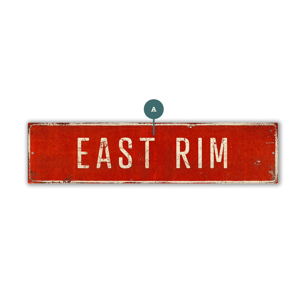 Landmark Classic Custom Signs: Red 1 - Wall Decor