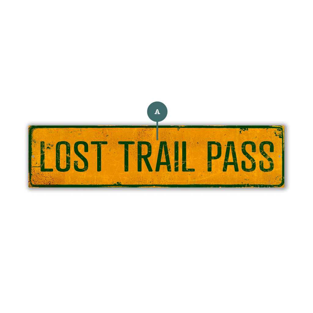 Landmark Classic Custom Signs: Yellow 1 - Wall Decor