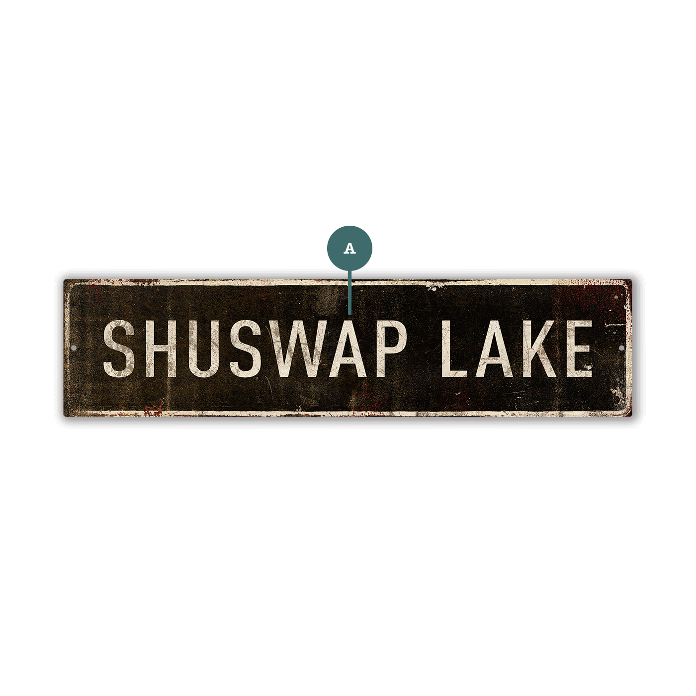 Landmark Classic Custom Signs: Black 1 - Wall Decor