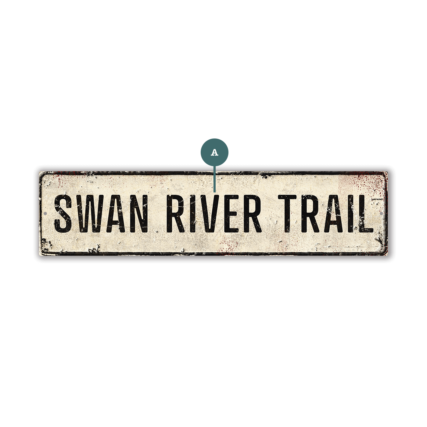 Landmark Classic Custom Signs: White 1 - Wall Decor