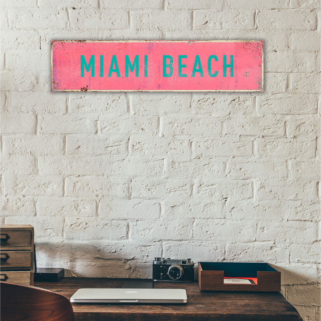 Landmark Classic Custom Signs: Pink 1 - Wall Decor