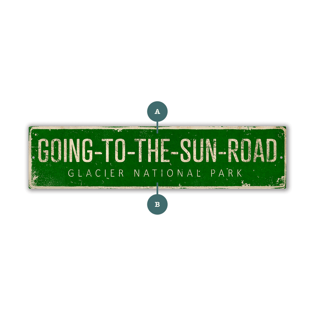 Landmark Classic Custom Signs: Green 2 - Wall Decor