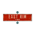 Landmark Classic Custom Signs: Red 2 - Wall Decor