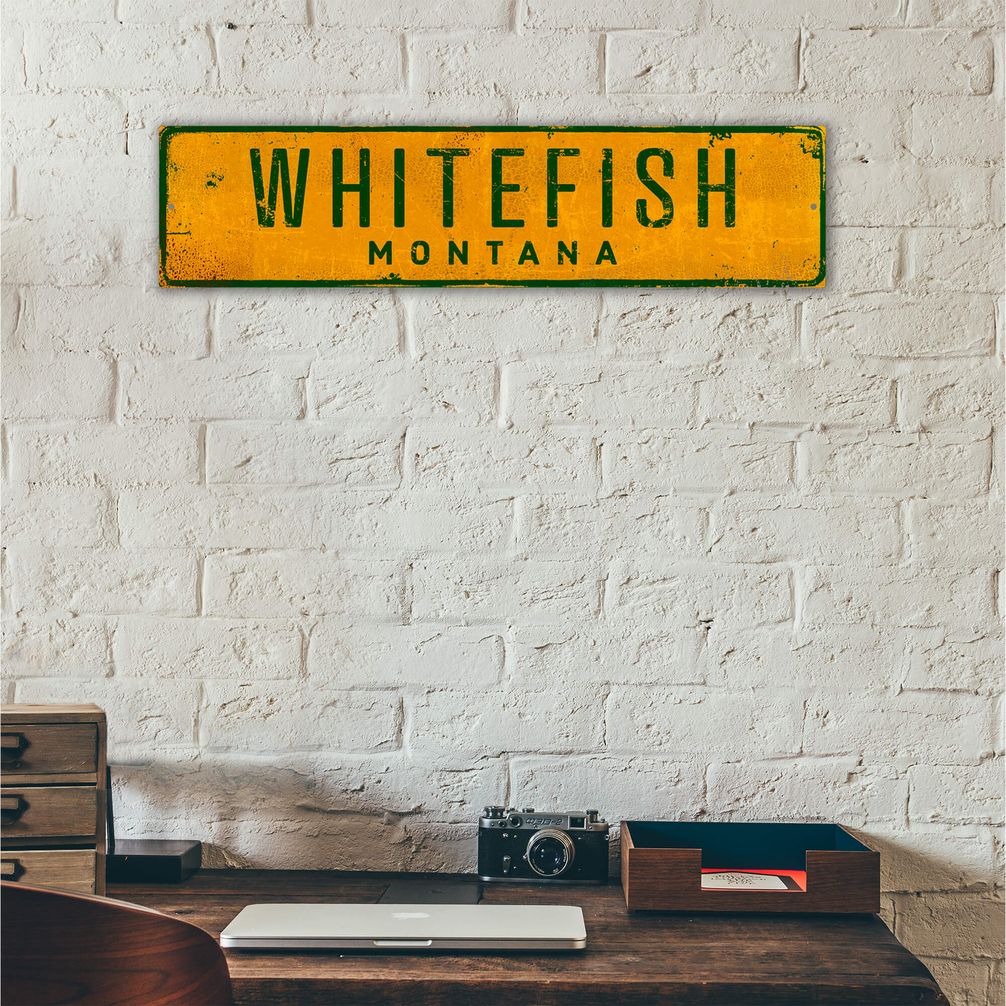 Landmark Classic Custom Signs: Yellow 2 - Wall Decor