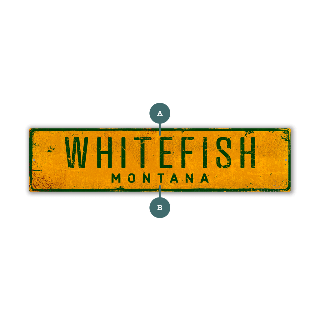 Landmark Classic Custom Signs: Yellow 2 - Wall Decor
