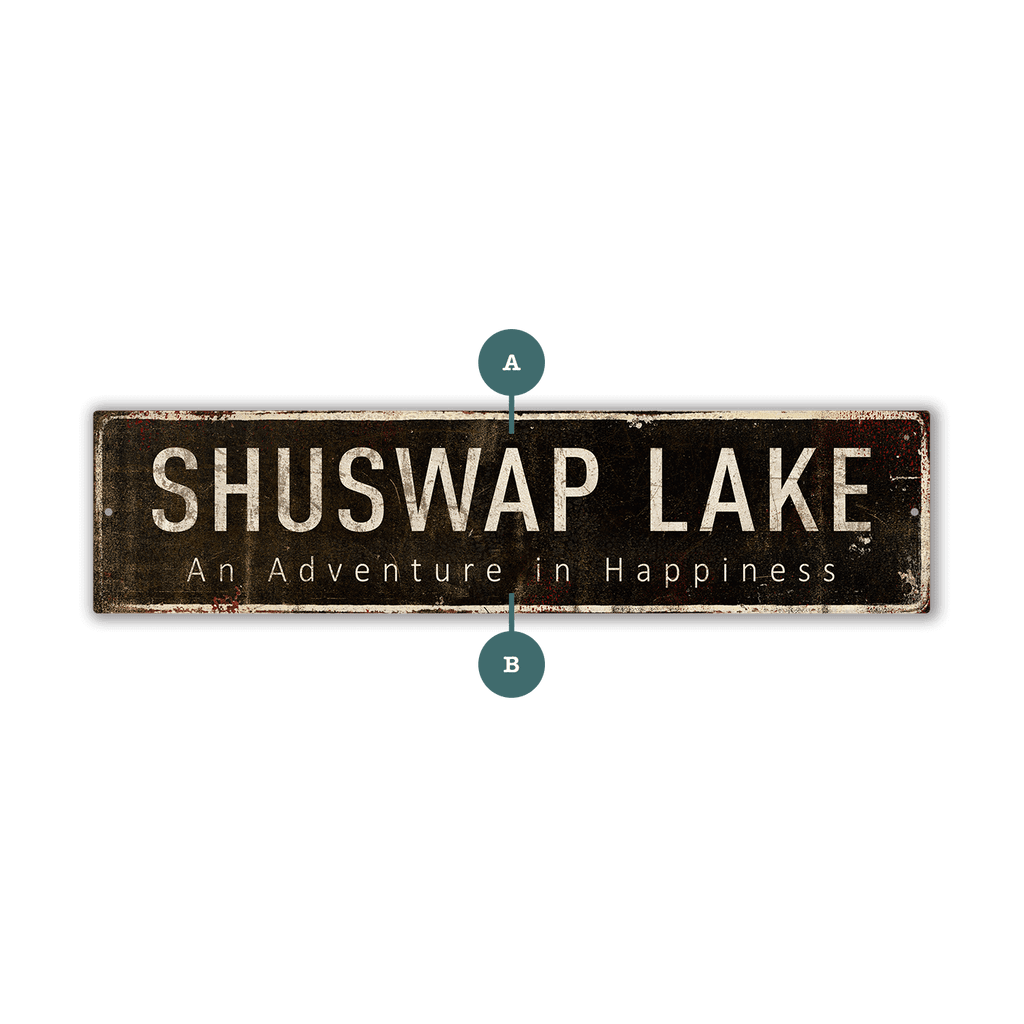Landmark Classic Custom Signs: Black 2 - Wall Decor