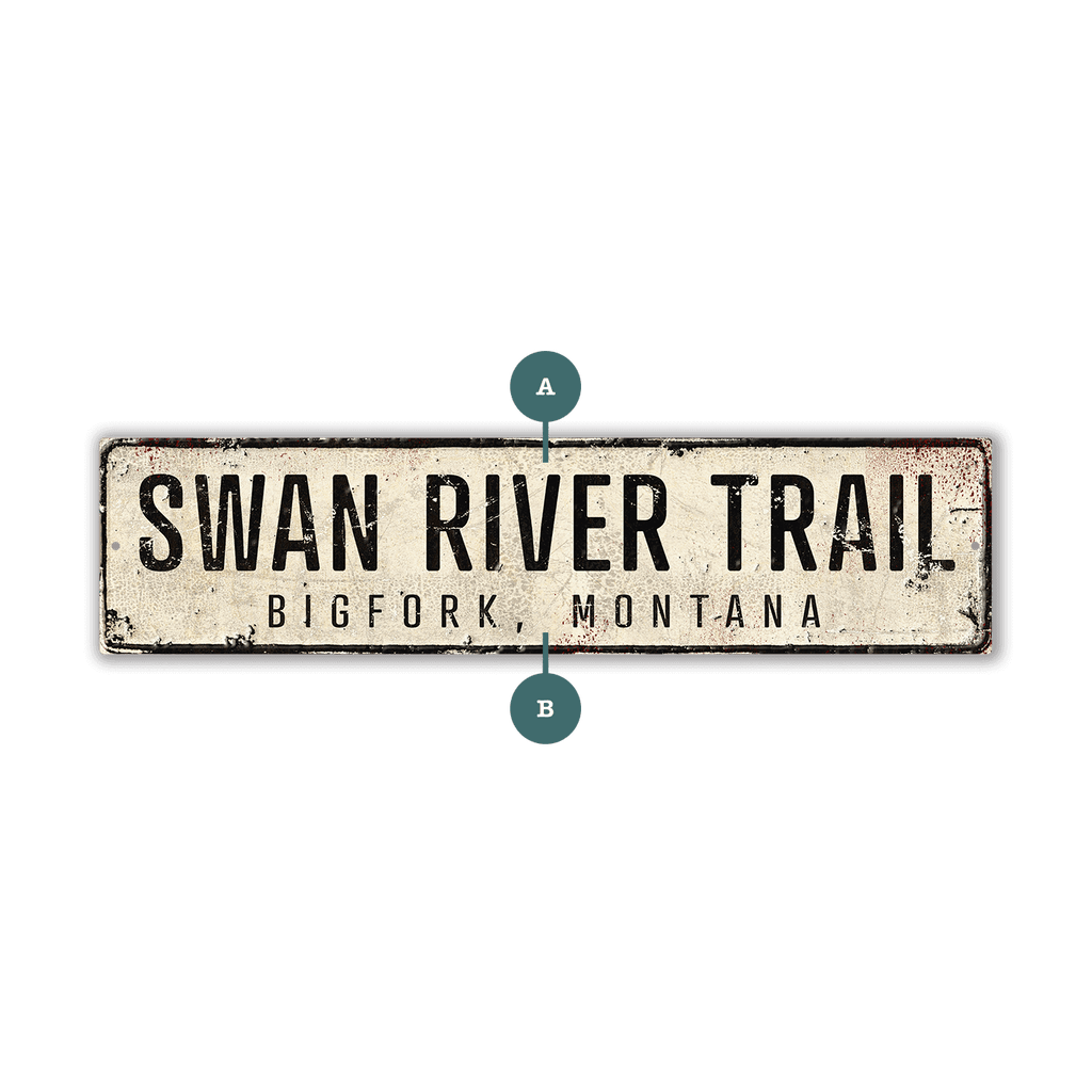 Landmark Classic Custom Signs: White 2 - Wall Decor