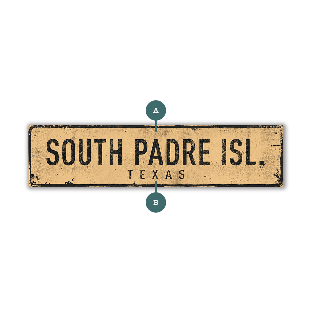 Landmark Classic Custom Signs: Sand 2 - Wall Decor