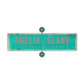 Landmark Classic Custom Signs: Turquoise 2 - Wall Decor