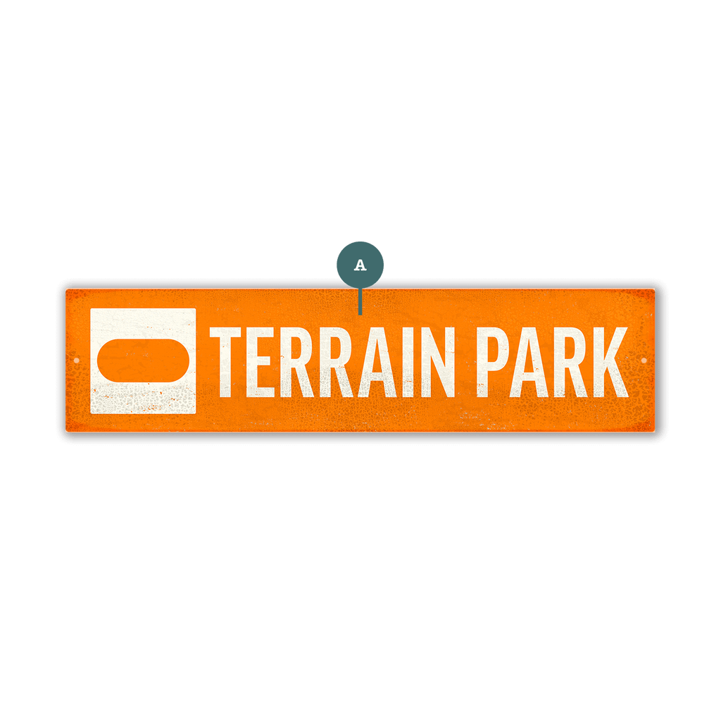 Ski Run Custom Signs: Terrain Park - Wall Decor