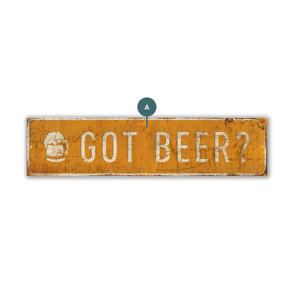 Landmark Beer Stein Custom Signs: Amber - Wall Decor