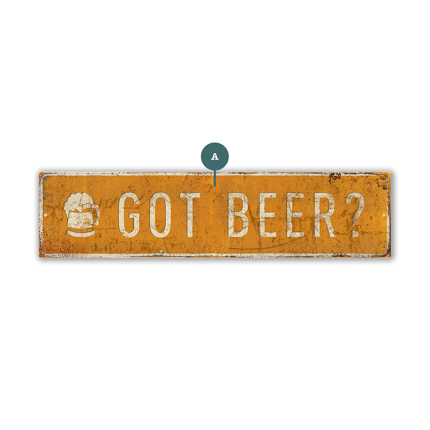 Landmark Beer Stein Custom Signs: Amber - Wall Decor