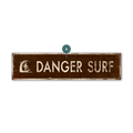 Landmark Surf Custom Signs: Brown - Wall Decor