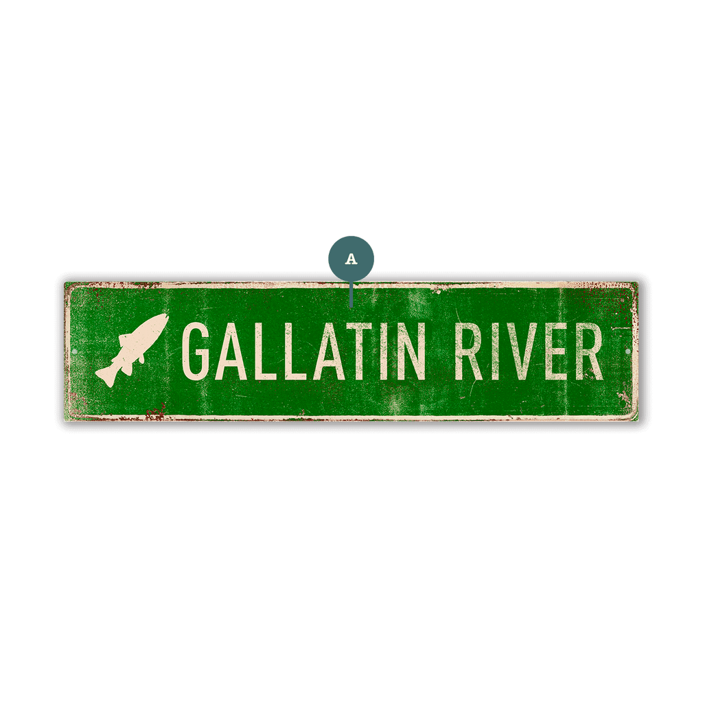 Landmark Fish Custom Signs: Green - Wall Decor