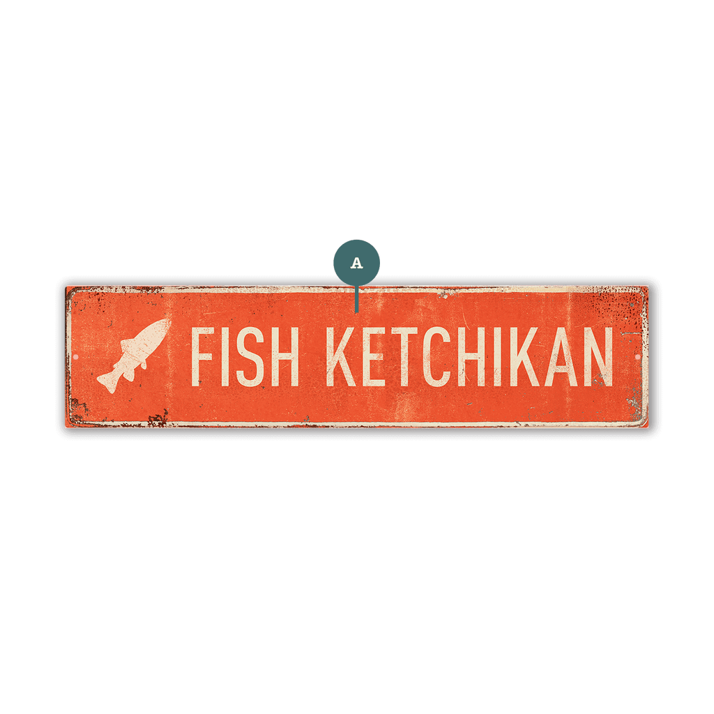 Landmark Fish Custom Signs: Coral - Wall Decor