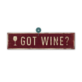 Landmark Wine Glass Custom Signs: Burgundy - Wall Decor