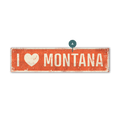 Landmark "I Heart" Custom Signs: Coral Heart - Wall Decor