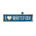 Landmark "I Heart" Custom Signs: Blue Heart - Wall Decor